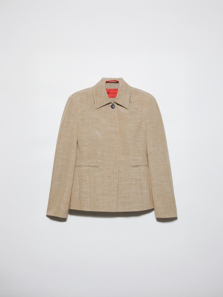 Étole en peluche frisée, gris tourterelle | MAX&Co. Veste en grisaille flammée - GRIS CLAIR - MAX&Co.